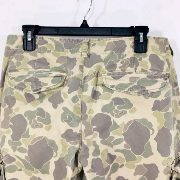 Ralph Lauren Denim & Supply Camo Cargo Pants Women’s 28 Zip Ankles 32X30 Stretch - Picture 5 of 7